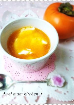 ✿秋の味覚♡柿とりんご酢のヨーグルト✿-レシピのメイン写真