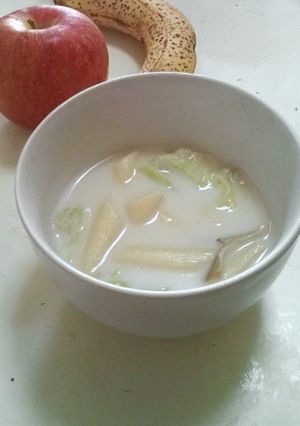 適当☆マイタケとキャベツのミルクスープ-レシピのメイン写真