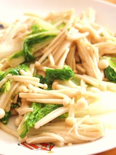 えのきと白菜のバター炒め-レシピのメイン写真