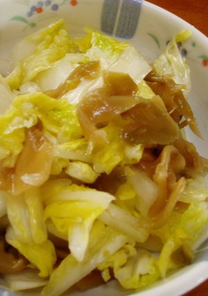 ヘルシー！白菜とザーサイの和え物-レシピのメイン写真