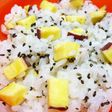 レンジで2分!さつまいもご飯(1膳分)