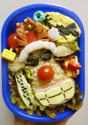 キャラ弁 赤鼻のトナカイサンタ弁当-レシピのメイン写真