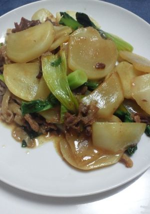 本格中華の味☆かぶと牛肉の中華炒め-レシピのメイン写真