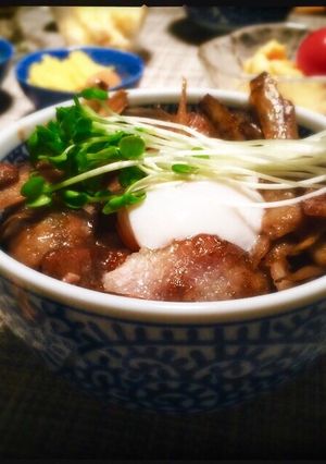 豚ごぼう丼-レシピのメイン写真