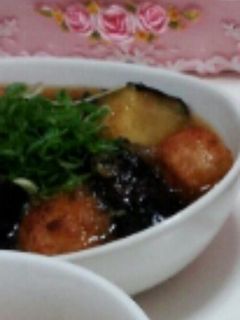 鶏団子となすのおろし煮-レシピのメイン写真