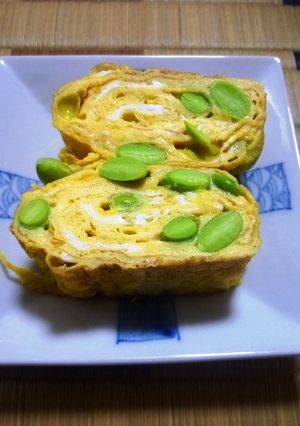 残った枝豆入れるだけ＊卵焼き＊-レシピのメイン写真