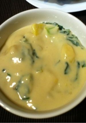 サツマイモと大根葉の豆乳シチュー-レシピのメイン写真