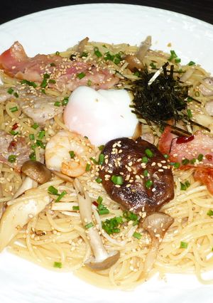 ガーリック醤油バター風味のパスタ-レシピのメイン写真