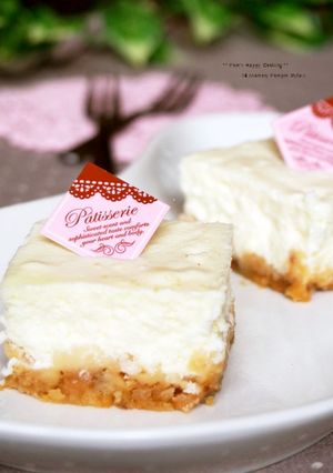 超簡単♪ベイクドレアチーズケーキ-レシピのメイン写真