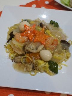 八宝菜であんかけ焼きそば-レシピのメイン写真
