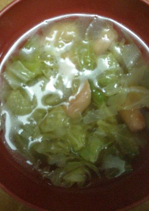 ポークビッツと白菜のスープ-レシピのメイン写真