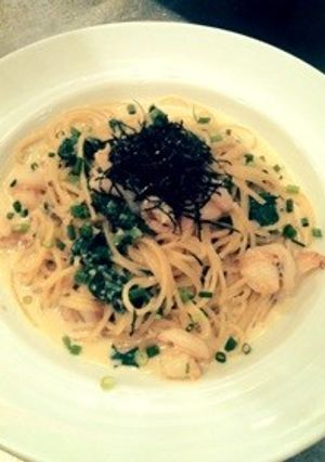 海老と大根の葉の和風クリームパスタ-レシピのメイン写真