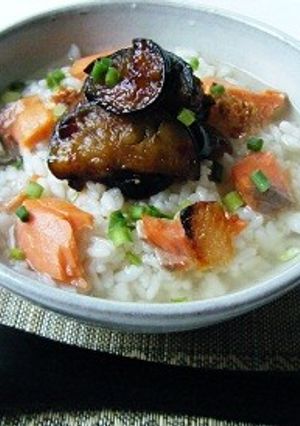 ピリ辛ナスの味噌茶漬け-レシピのメイン写真