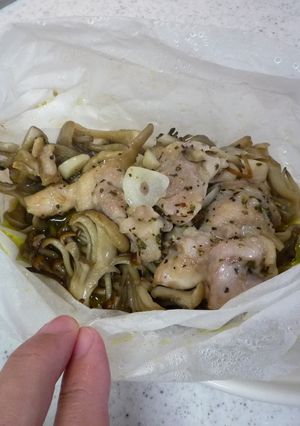 ♡◎鶏もも肉ときのこのカルトッチョ風-レシピのメイン写真