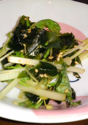 ワカメと水菜の簡単コチュサラダ-レシピのメイン写真