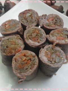 きんぴらごぼうで牛肉のごぼう巻き-レシピのメイン写真