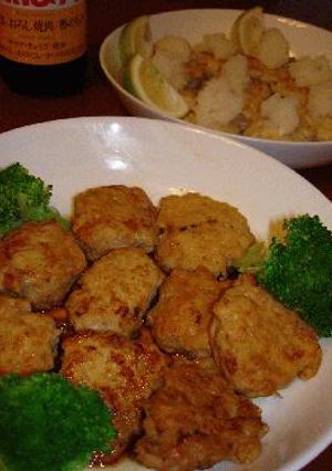 ☆れんこん入りバーグ。あまから味・さっぱり味♪☆-レシピのメイン写真