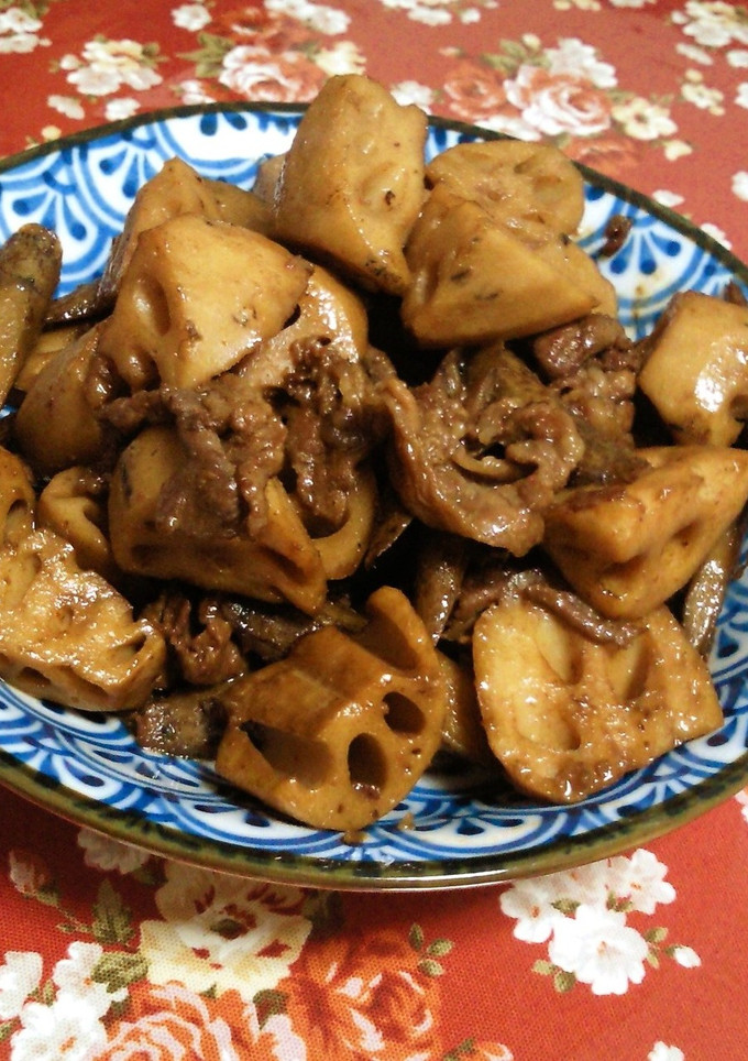 れんこんとごぼうと豚肉のきんぴら-レシピのメイン写真