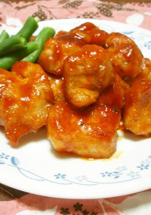 お弁当に！豚肉のケチャソースソテー-レシピのメイン写真