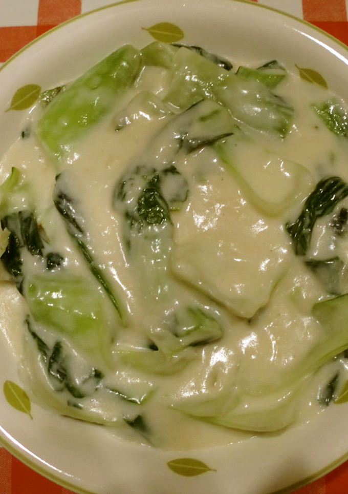 青梗菜のミルク煮　ちんげんさい牛乳煮-レシピのメイン写真