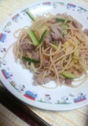 簡単和風ツナパスタ！-レシピのメイン写真