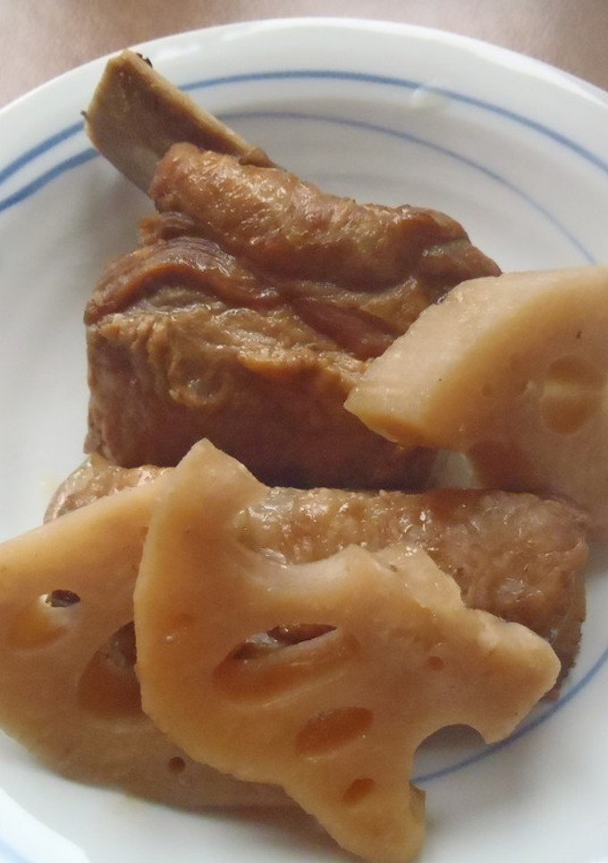 スペアリブとれんこんのさっぱり煮-レシピのメイン写真