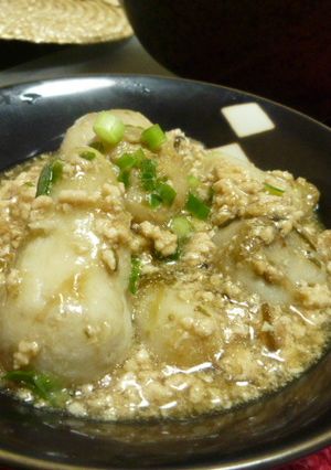 里芋の鶏ひき肉塩昆布あんかけ-レシピのメイン写真
