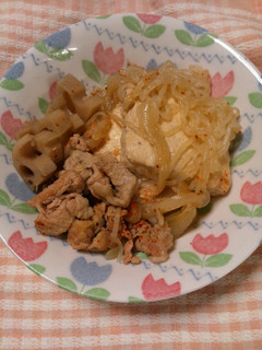 我が家の肉豆腐-レシピのメイン写真