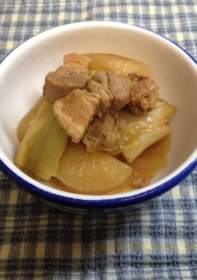 豚と大根とねぎの煮物-レシピのメイン写真