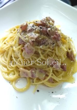 簡単！豆乳でカルボナーラ-レシピのメイン写真