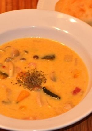 味噌風味のかぼちゃスープ-レシピのメイン写真