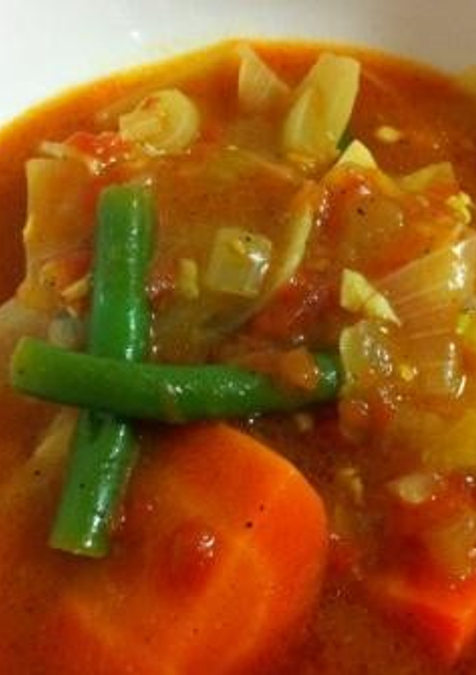 かぼちゃとさつま芋のやさしいトマトスープ-レシピのメイン写真