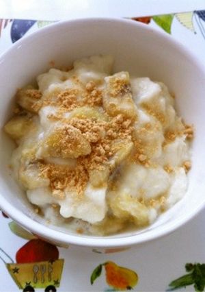 きな粉で♥パンとバナナのとろ〜りミルク煮-レシピのメイン写真