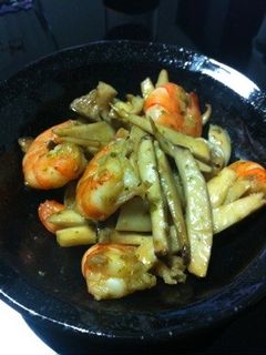 海老とエリンギのバジルソース炒め-レシピのメイン写真