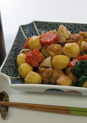 野菜たっぷり♪慈姑(加賀野菜)の炒り鶏風-レシピのメイン写真