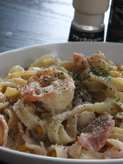 ランチに♪海老とコーンのクリームパスタ★-レシピのメイン写真