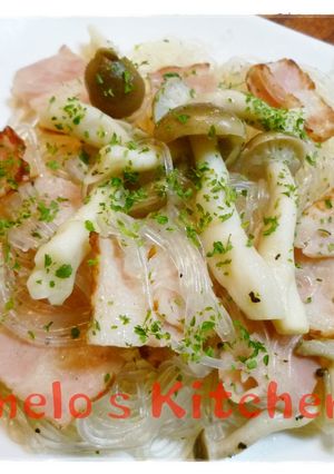 ◇春雨ベーコンしめじ、コンソメ煮込み◇-レシピのメイン写真