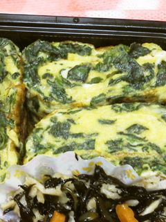 お弁当に!ほうれん草入り卵焼き-レシピのメイン写真