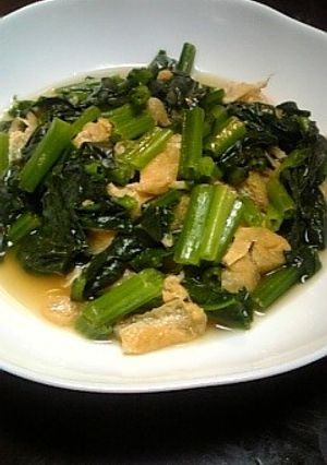 油揚げ＆ほうれん草の煮-レシピのメイン写真