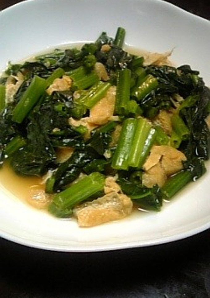 油揚げ＆ほうれん草の煮-レシピのメイン写真