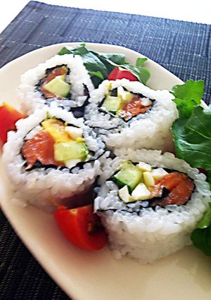 バジル風味のカリフォルニアロール-レシピのメイン写真