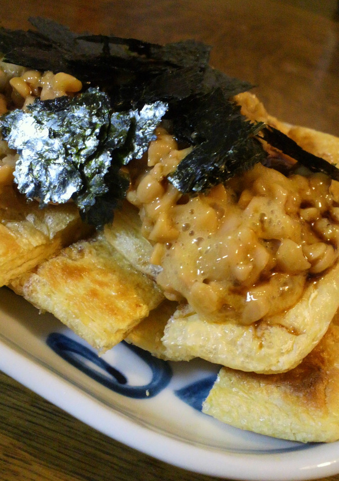 簡単おつまみ∞油あげの納豆のせ-レシピのメイン写真