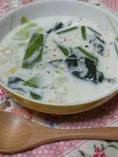 牛乳で。あったかミルクスープ-レシピのメイン写真