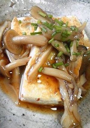 簡単ヘルシー♪きのこソースの豆腐ステーキ-レシピのメイン写真
