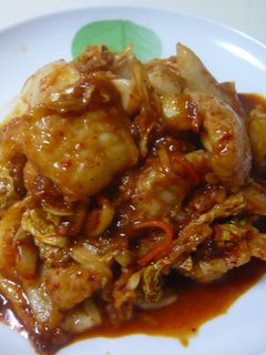 味噌がミソです。白身魚とキムチの炒め物-レシピのメイン写真