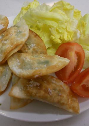 豆腐ツナサラダの揚げ餃子♪ヘルシー♪-レシピのメイン写真