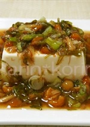 ヘルシー＊めかぶとなめこのトロトロ冷奴-レシピのメイン写真