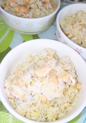 ニコパンで鮭☆キャベツご飯-レシピのメイン写真