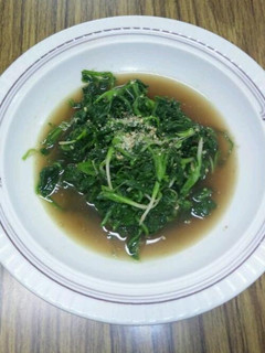 間引き菜のめんつゆ炒め-レシピのメイン写真