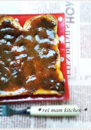✿秋の味覚②♡柿チョコトースト✿-レシピのメイン写真